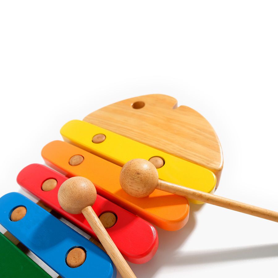 XK925 - Đồ Chơi Âm Nhạc Gỗ Xylophone Hình Cá Cho Bé