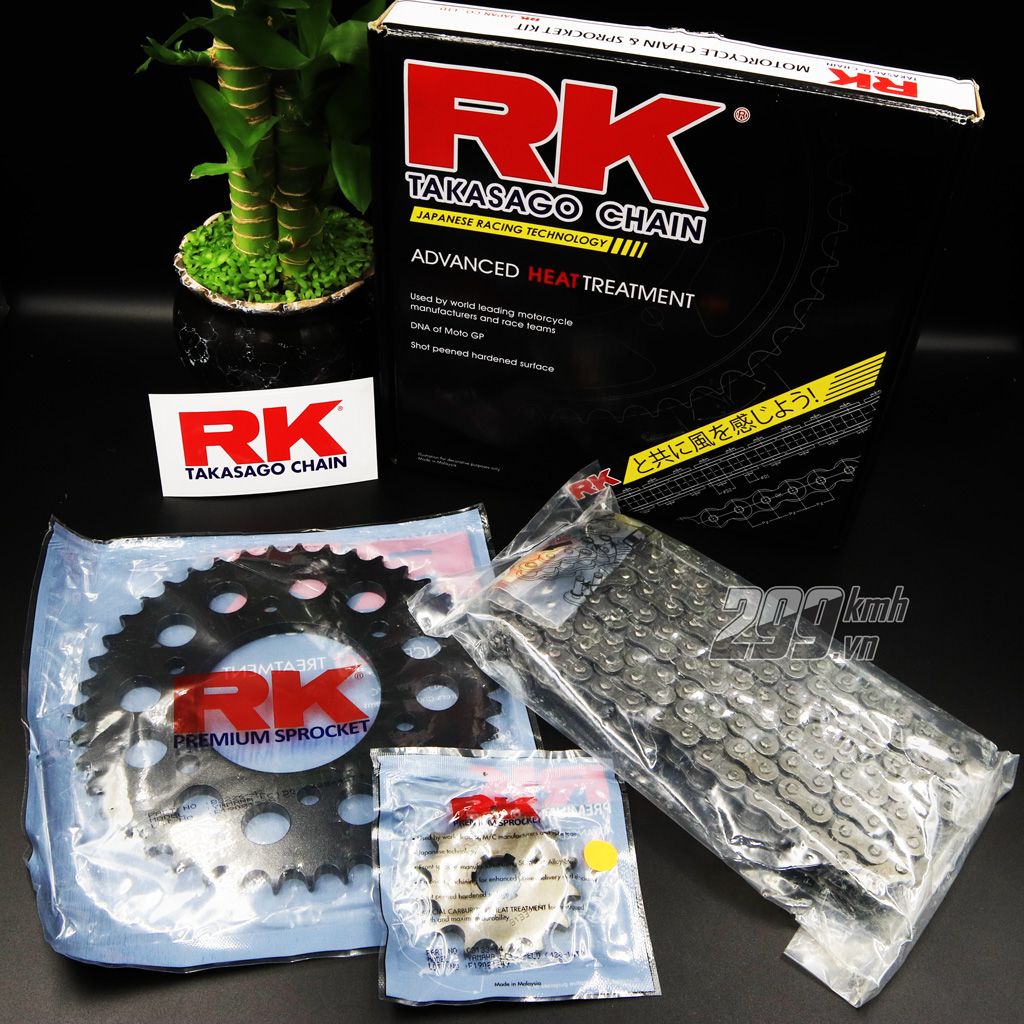 Nhông sên dĩa RK có phốt chính hãng cho xe Exciter 150