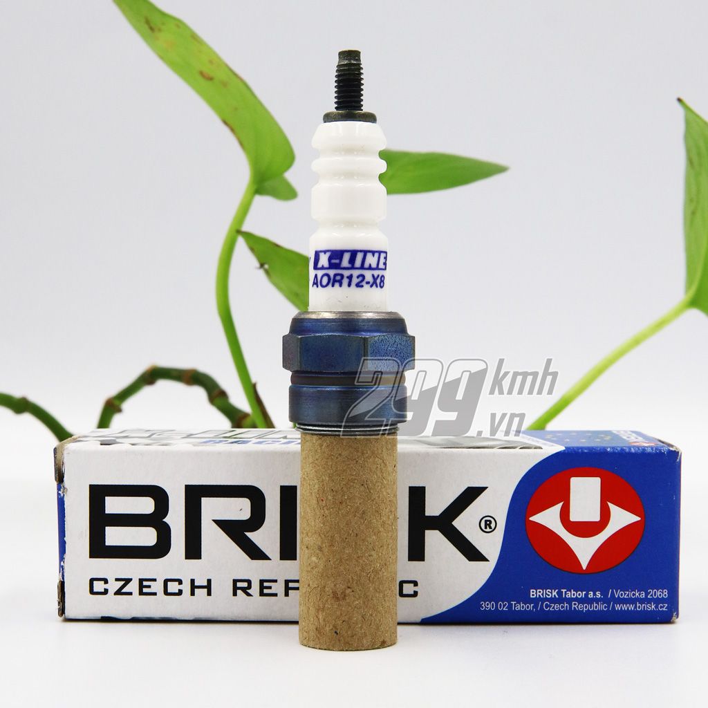 Bugi chân dài Brisk X-Line Racing AOR12-X8 cho Exciter 150, R15V3, Fz150i, TFX, Raider Fi, Raider xăng cơ,...