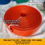  Ống bạt vàng cam phi 100MM cuộn 50M - Ống bạt mềm tải cát Việt Úc 