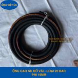  Ống Cao Su Bố Vải KT Phi 19MM Nhập Khẩu loại 20Bar - Ống Xối Việt Úc 