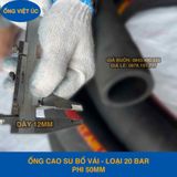  Ống Cao Su Bố Vải KT Phi 50MM Nhập Khẩu loại 20Bar - Ống Xối Việt Úc 