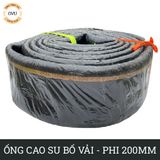  Ống cao su bố vải kt phi 200mm loại nặng - Ống Việt Úc 