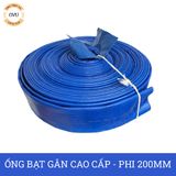  Ống bạt gân sần phi 200MM cuộn 40M - Ống bạt tải bùn cát sỏi bê tông Việt Úc 