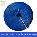  Ống bạt gân sần phi 150MM cuộn 30M - Ống bạt tải bùn cát sỏi Việt Úc 