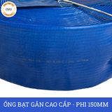  Ống bạt gân sần phi 150MM cuộn 50M - Ống bạt tải bùn cát sỏi Việt Úc 