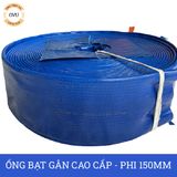  Ống bạt gân sần phi 150MM cuộn 50M - Ống bạt tải bùn cát sỏi Việt Úc 