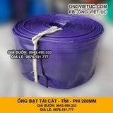  Ống bạt cốt dù tím phi 200MM cuộn 40M - Ống nhựa PVC tải cát sỏi Việt Úc 