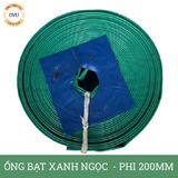  Ống bạt xanh ngọc phi 200MM cuộn 30M - Ống bạt bơm cát sỏi Việt Úc 