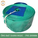  Ống bạt xanh ngọc phi 200MM cuộn 20M - Ống bạt bơm cát sỏi Việt Úc 