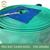  Ống bạt xanh ngọc phi 200MM cuộn 40M - Ống bạt bơm cát sỏi Việt Úc 