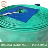  Ống bạt xanh ngọc phi 200MM cuộn 20M - Ống bạt bơm cát sỏi Việt Úc 
