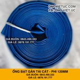  Ống bạt gân sần phi 120MM cuộn 50M - Ống bạt tải cát sỏi Việt Úc 