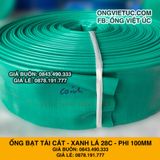  Ống bạt xanh ngọc 28C phi 100MM cuộn 20M - Ống bạt bơm cát sỏi Việt Úc 