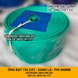  Ống bạt xanh ngọc phi 200MM cuộn 40M - Ống bạt bơm cát sỏi Việt Úc 