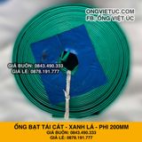  Ống bạt xanh ngọc phi 200MM cuộn 30M - Ống bạt bơm cát sỏi Việt Úc 