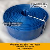  Ống bạt bơm bùn Phi 100M cuộn 20M - Ống bạt cốt dù Việt Úc 