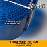  Ống bạt bơm bùn Phi 100M cuộn 20M - Ống bạt cốt dù Việt Úc 