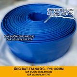  Ống bạt bơm nước Phi 100MM cuộn 30M - Ống bạt cốt dù Việt Úc 