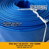  Ống bạt bơm nước Phi 100MM cuộn 15M - Ống bạt cốt dù Việt Úc 