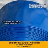  Ống bạt bơm nước Phi 150MM cuộn 50M - Ống bạt cốt dù Việt Úc 