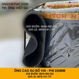  Ống cao su bố vải kt phi 220mm nhập khẩu - Ống Việt Úc 