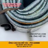  Ống cao su bố vải kt phi 220mm nhập khẩu - Ống Việt Úc 