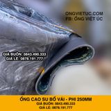  Ống cao su bố vải kt phi 250mm - Ống Việt Úc 