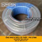  Ống nhựa mềm lõi thép nhập khẩu phi 27mm - Nhựa dẻo lõi lò xo Việt Úc 