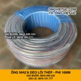  Ống nhựa mềm lõi thép nhập khẩu phi 16mm - Nhựa dẻo lõi lò xo Việt Úc 