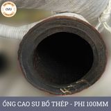  Ống Cao Su Bố Thép Phi 100MM cây 8M - Ống Rồng Hút Bùn Cát Việt Úc 