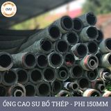  Ống Cao Su Bố Thép Phi 150MM cây 8M - Ống Rồng Hút Bùn Cát Việt Úc 