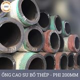  Ống Cao Su Bố Thép Phi 200MM Cây 4M - Ống Rồng Hút Bùn Cát Việt Úc 