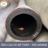  Ống Cao Su Bố Thép Phi 200MM Cây 6M - Ống Rồng Hút Bùn Cát Việt Úc 