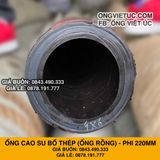  Ống Cao Su Bố Thép Phi 220MM Cây 6M - Ống Rồng Hút Bùn Cát Việt Úc 