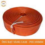  Ống bạt vàng cam phi 100MM cuộn 20M - Ống bạt mềm tải cát Việt Úc 