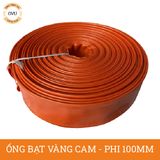  Ống bạt vàng cam phi 100MM cuộn 20M - Ống bạt mềm tải cát Việt Úc 