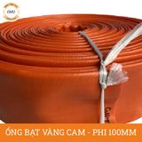  Ống bạt vàng cam phi 100MM cuộn 50M - Ống bạt mềm tải cát Việt Úc 