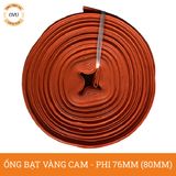  Ống bạt vàng cam phi 76mm (80mm) cuộn 20M - Ống bạt mềm cốt dù Việt Úc 