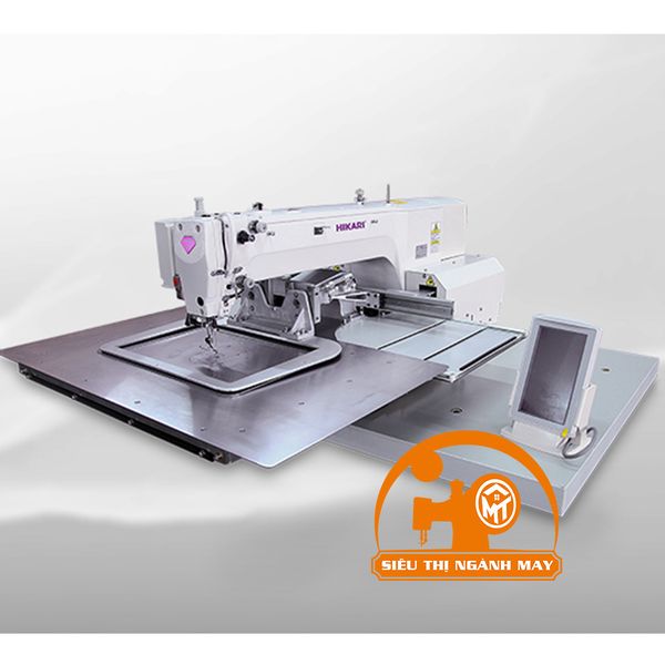 Máy lập trình khổ 220 x 100 (mm), dùng cho hàng trung bình, dày cắt chỉ bằng hơi HMS-2210GB-02A