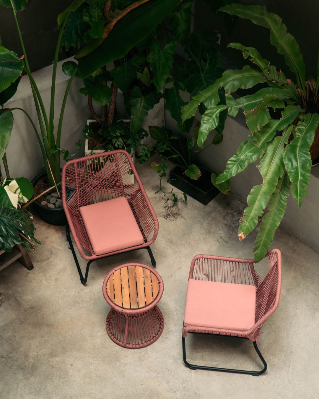 BỘ BÀN GHẾ NGOÀI TRỜI BLOOM - SET 3 MÓN