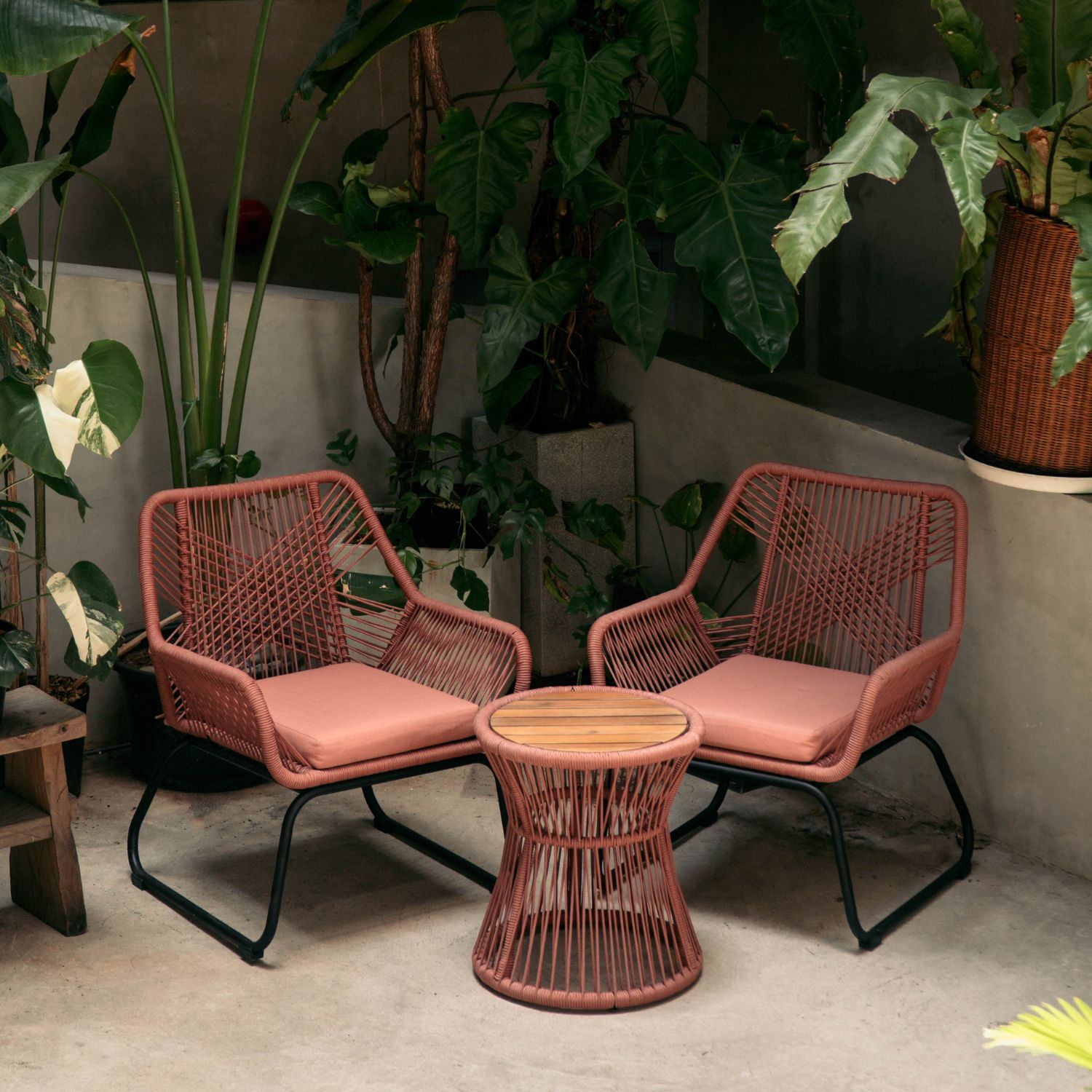 BỘ BÀN GHẾ NGOÀI TRỜI BLOOM - SET 3 MÓN