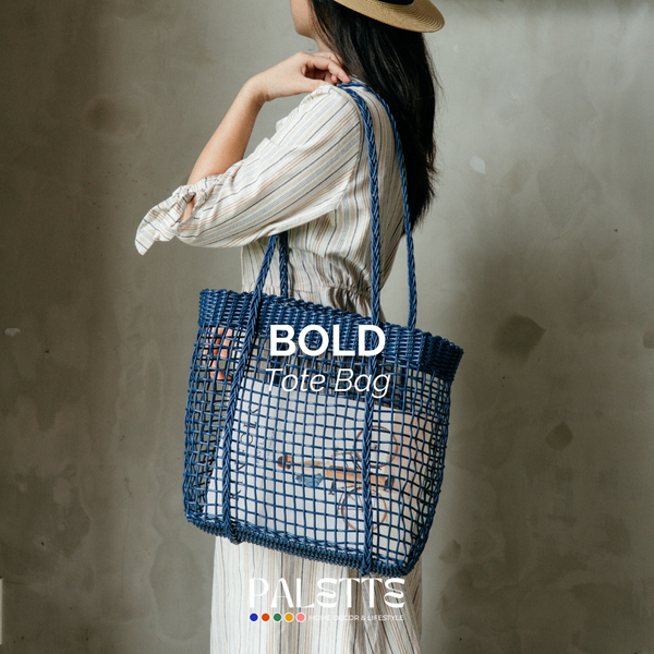  BOLD TOTE BAG - OCEAN NAVY 