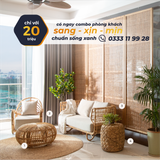  COMBO PHÒNG KHÁCH 4 MÓN - THE QUEEN - GỒM 1 SOFA MÂY TỰ NHIÊN, 1 BÀN, 1 GHẾ THƯ GIÃN, 1 ĐÔN LỤC BÌNH 