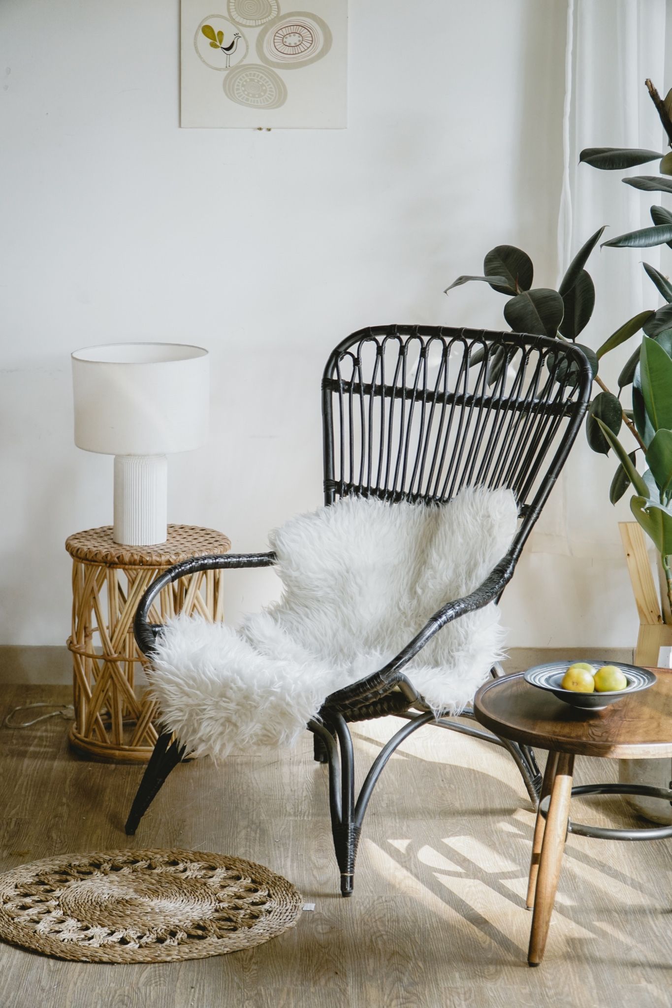 Armchair lưng cao - Đen
