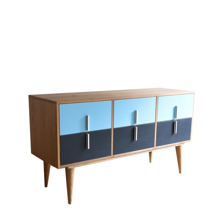 Tủ CONSOLE XANH BIỂN PHỐI 2 MÀU