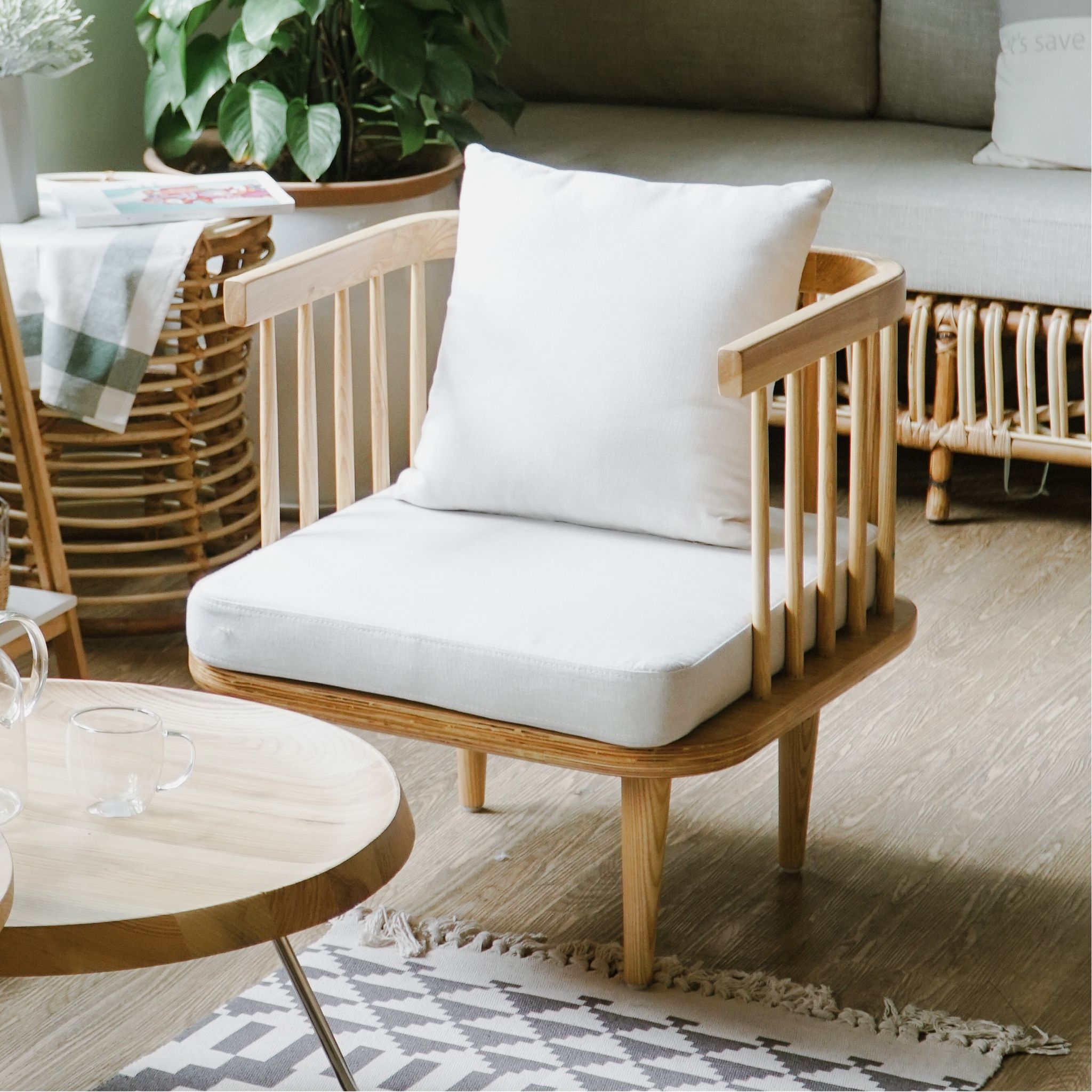 SOFA MINI ĐƠN MÀU TỰ NHIÊN