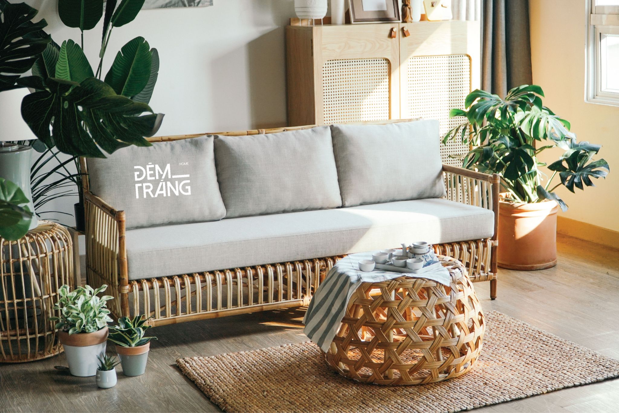 SOFA MÂY THẲNG 3 CHỖ 1M8 MSF 8002_N
