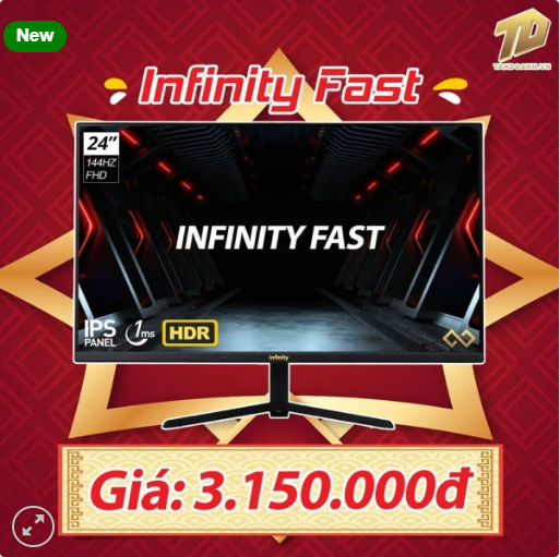 LCD Infinity Fast – 24 inch FHD IPS / 144Hz / AMD Freesync / Gsync / Chuyên Game