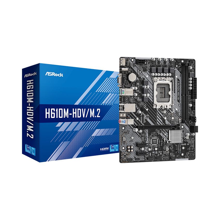 Mainboard Asrock H610M-HDV/M.2 DDR4 bảo hành 36 tháng